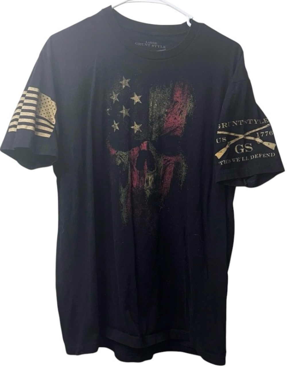 Men’s Grunt Style Black Skull Tee